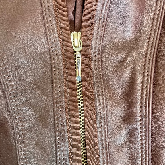 WHBM Leather Jacket - Picture 3 of 8